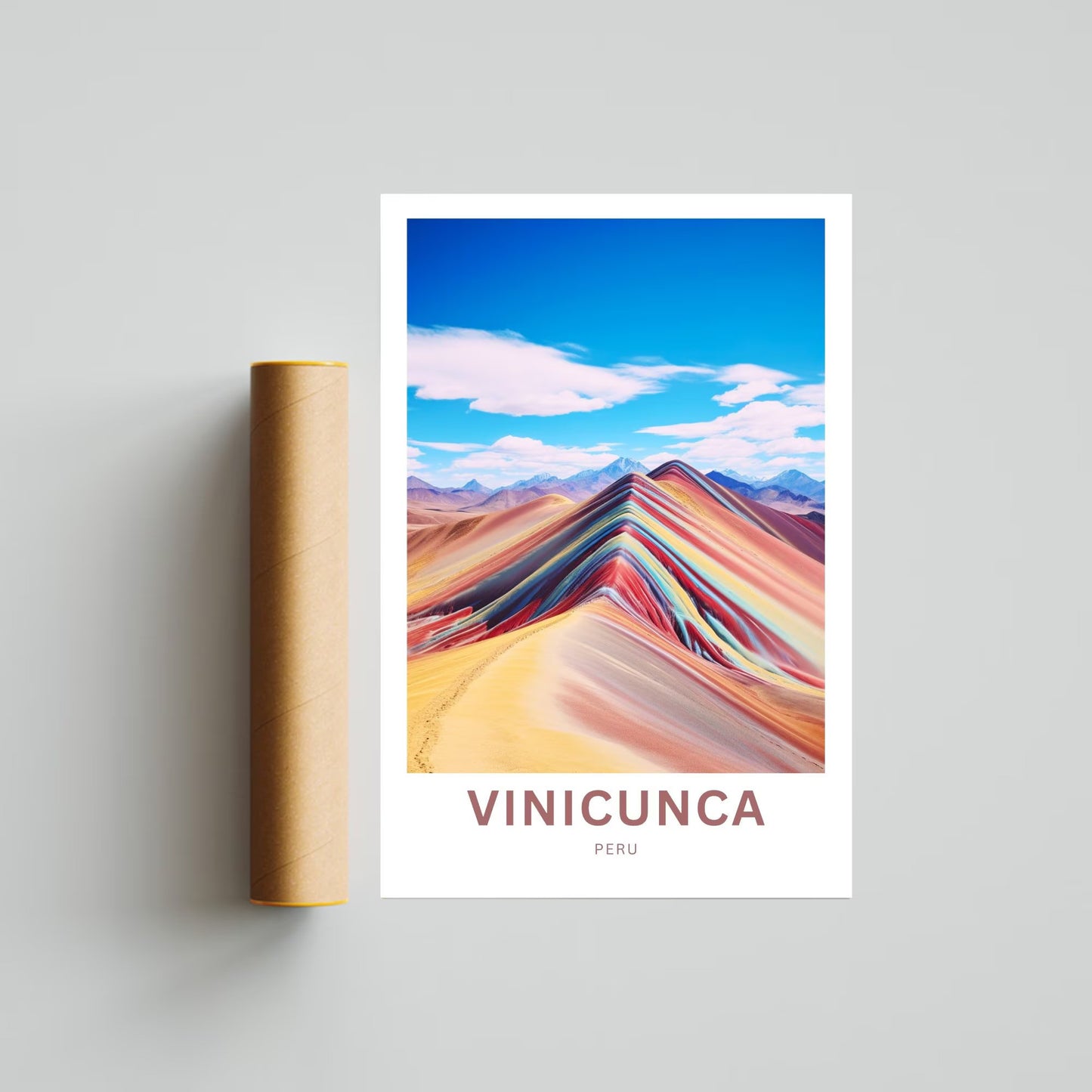 Vinicunca Travel Poster