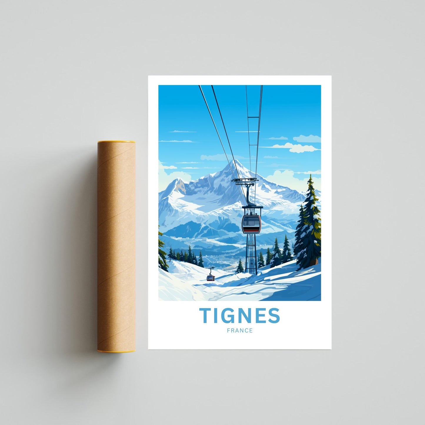 Tignes Travel Poster