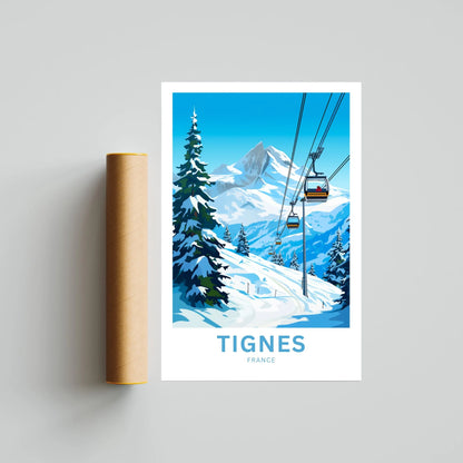 Tignes Travel Poster