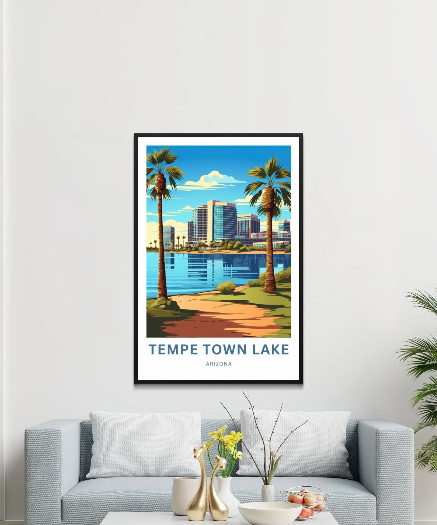 Tempe Town Lake Travel Poster