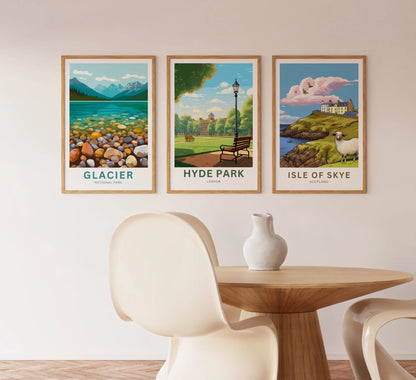 Hyde Park Travel Poster