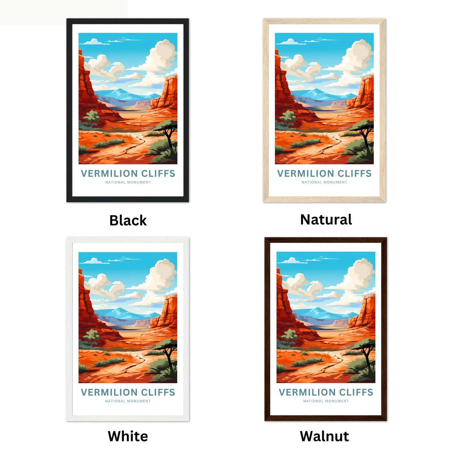 Vermilion Cliffs Travel Poster