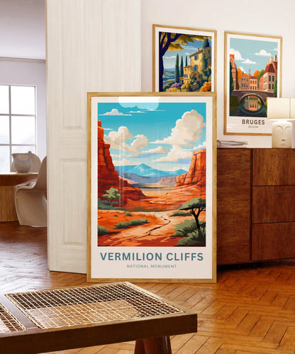 Vermilion Cliffs Travel Poster