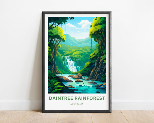 Daintree Rainforest Travel Poster