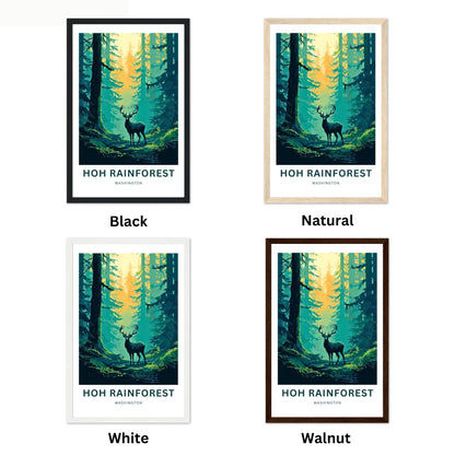 Hoh Rainforest Travel Poster