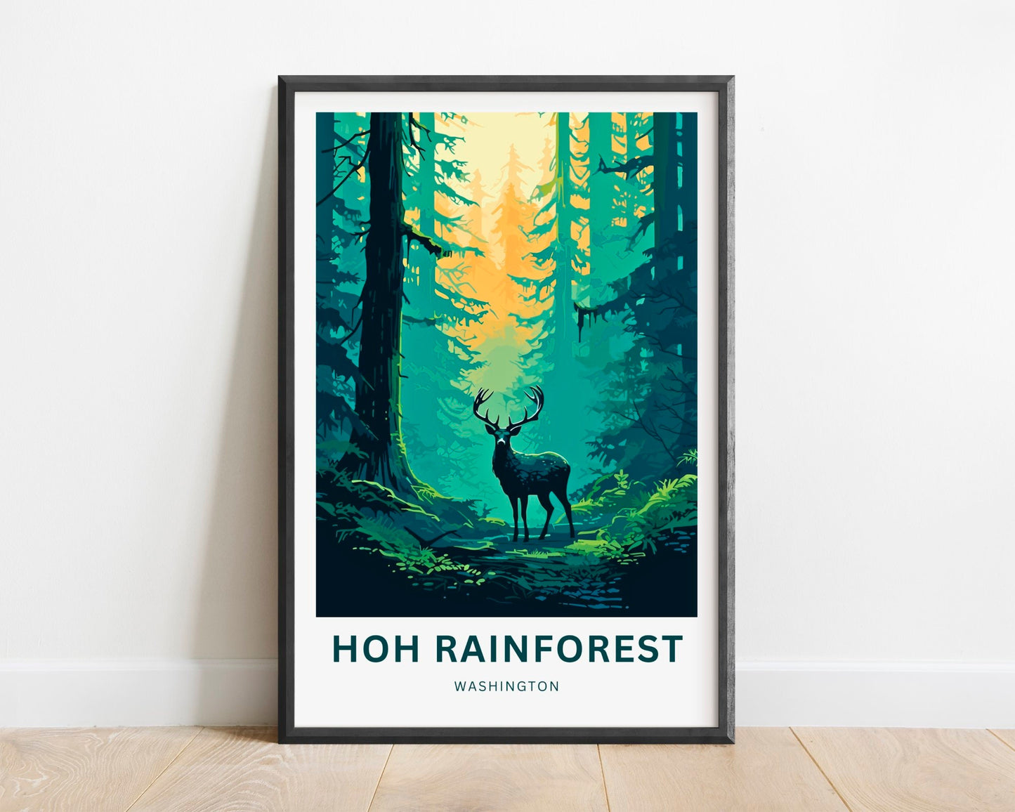 Hoh Rainforest Travel Poster