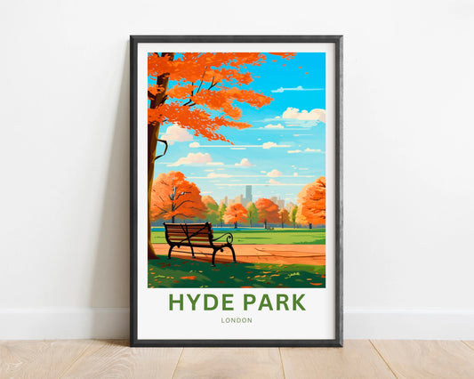 Hyde Park Travel Poster