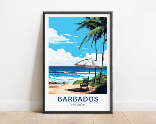 Barbados Travel Poster