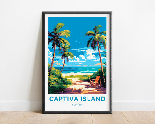 Captiva Island Travel Poster