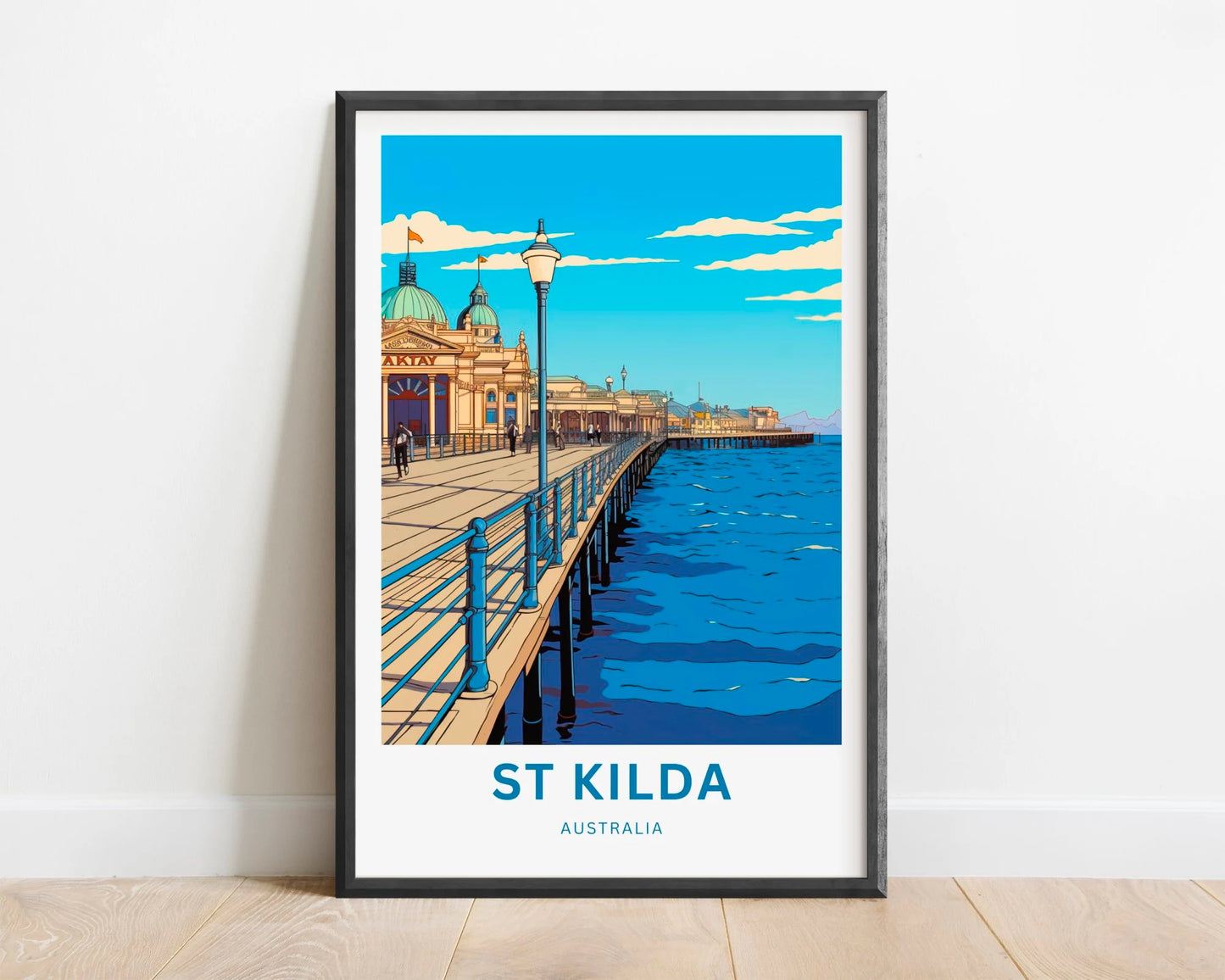 St Kilda Travel Poster