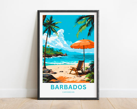 Barbados Travel Poster