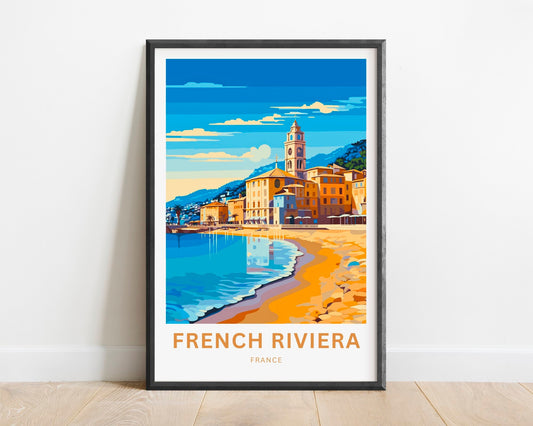 French Riviera Travel Poster