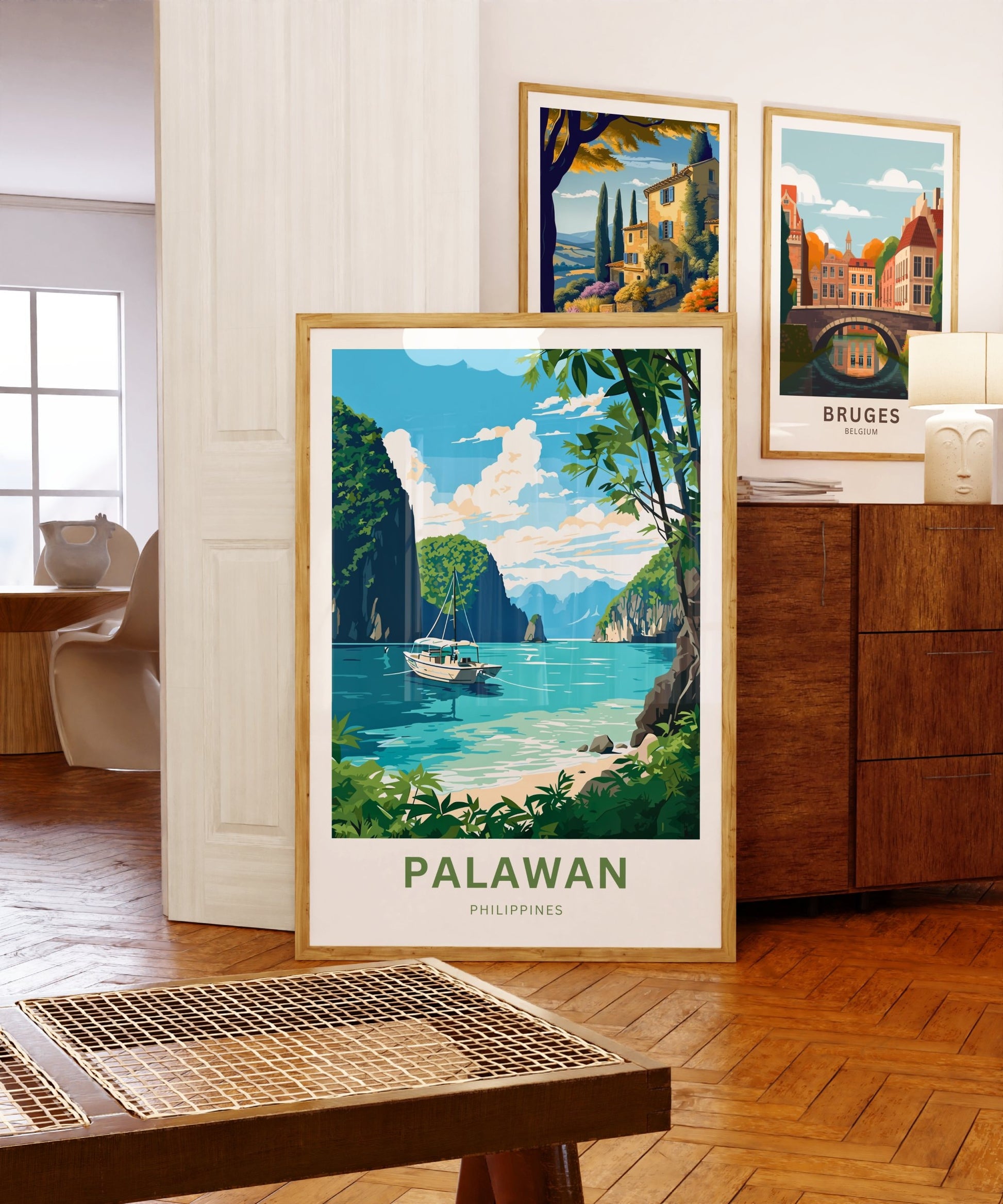 Palawan Travel Print - Palawan poster, Philippines Wall Art, Framed present, Gift Philippines Present - TravelTreasureCo