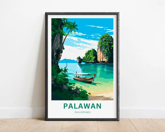 Palawan Travel Poster