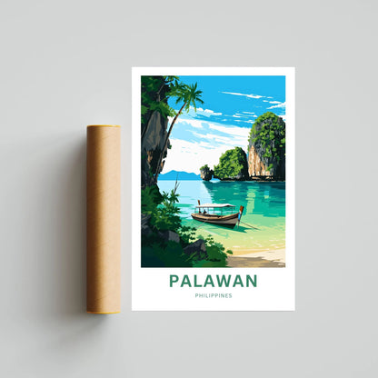 Palawan Travel Poster