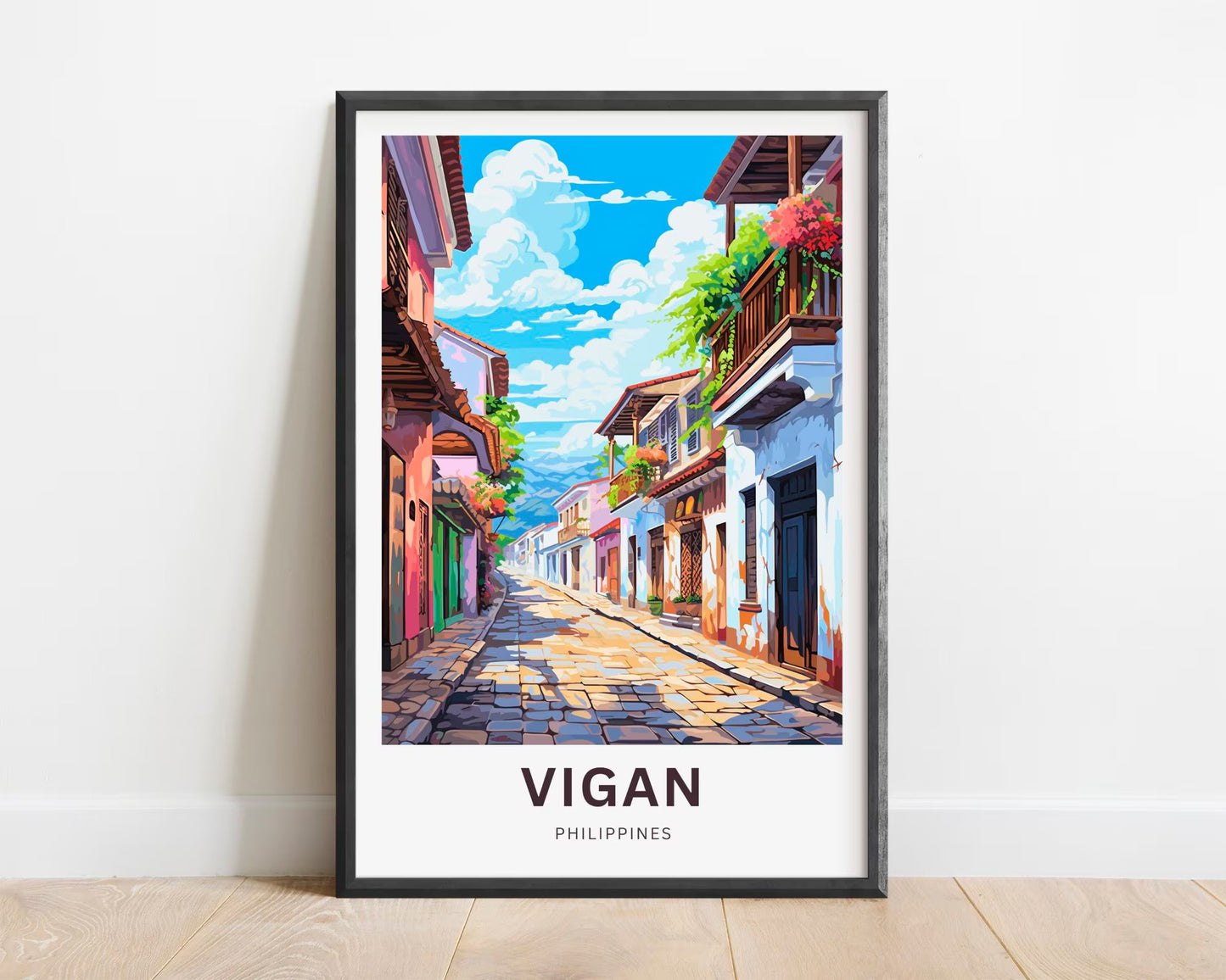 Vigan Travel Poster