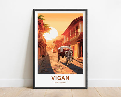 Vigan Travel Poster