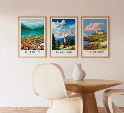 Zugspitze Travel Poster