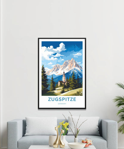 Zugspitze Travel Poster