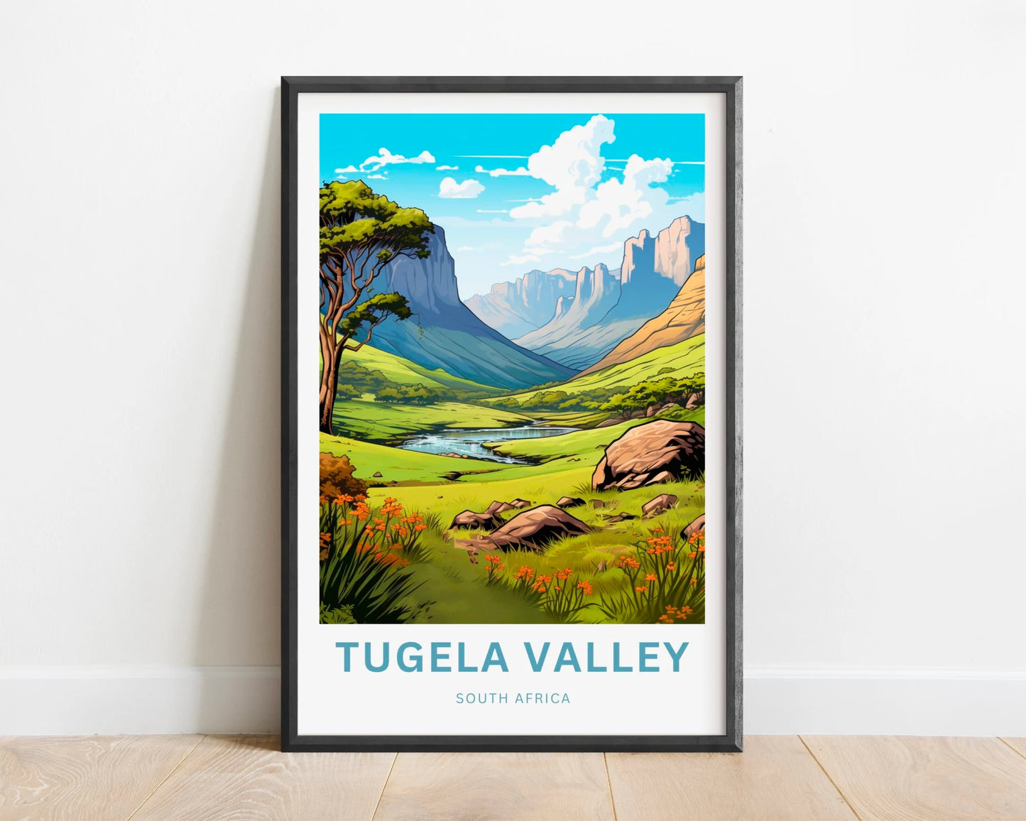 Tugela Valley Travel Poster