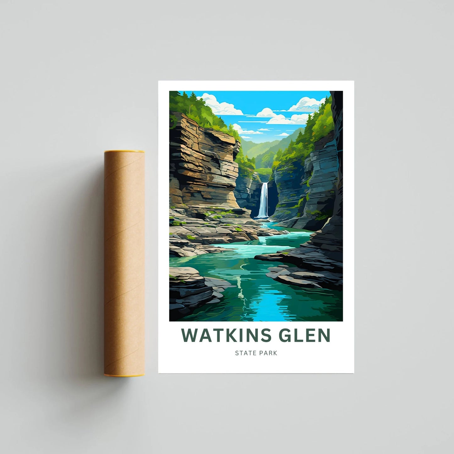 Watkins Glen Travel Poster