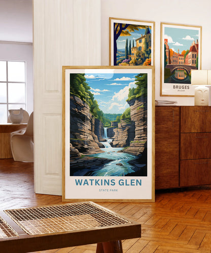 Watkins Glen Travel Poster