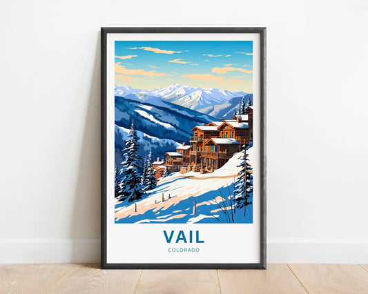 Vail Ski Resort Travel Poster