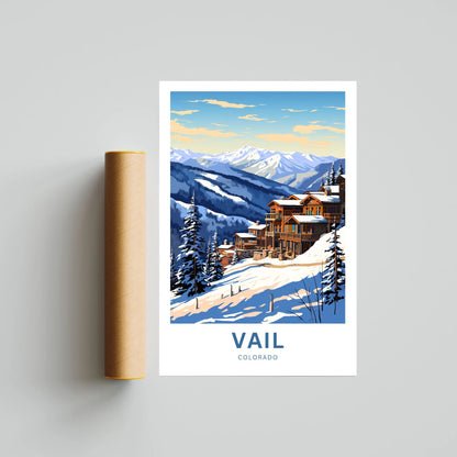 Vail Ski Resort Travel Poster