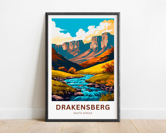 Drakensberg Travel Poster