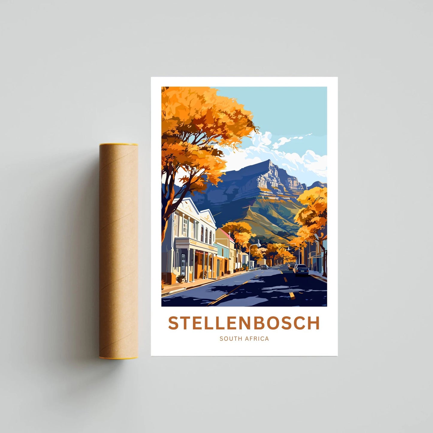 Stellenbosch Travel Poster