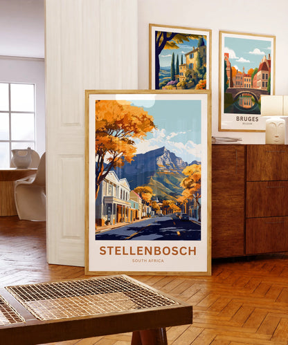 Stellenbosch Travel Poster