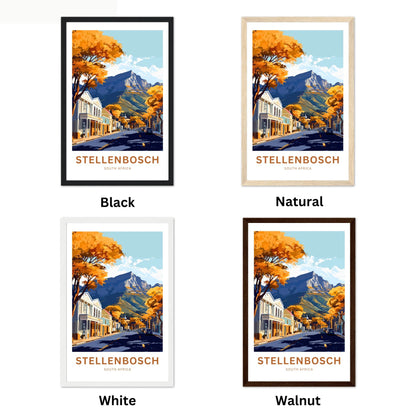 Stellenbosch Travel Poster