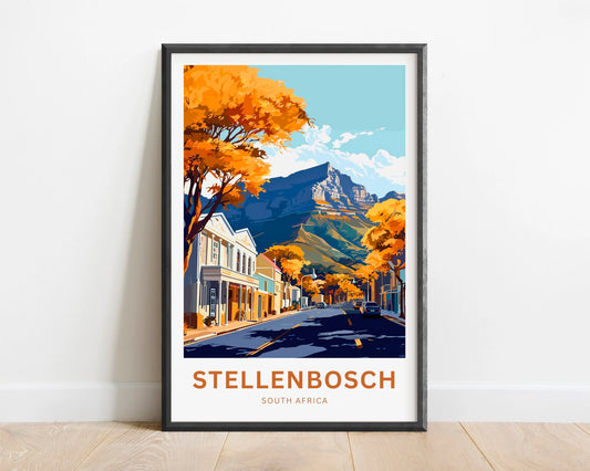 Stellenbosch Travel Poster