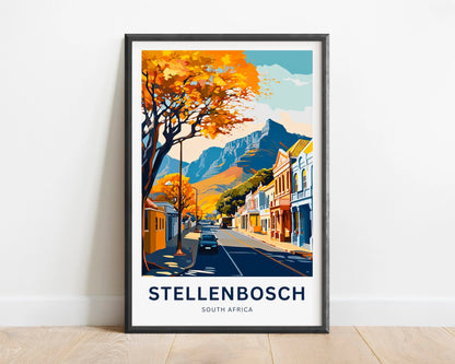 Stellenbosch Travel Poster