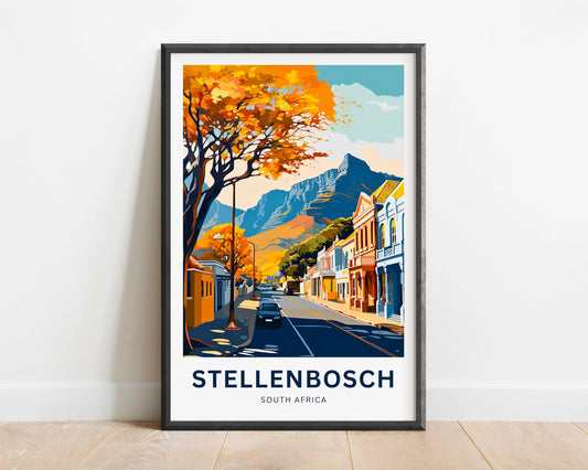 Stellenbosch Travel Poster