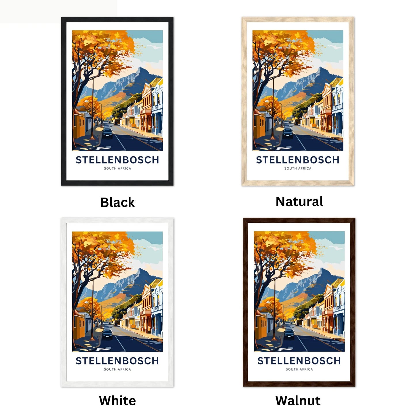 Stellenbosch Travel Poster