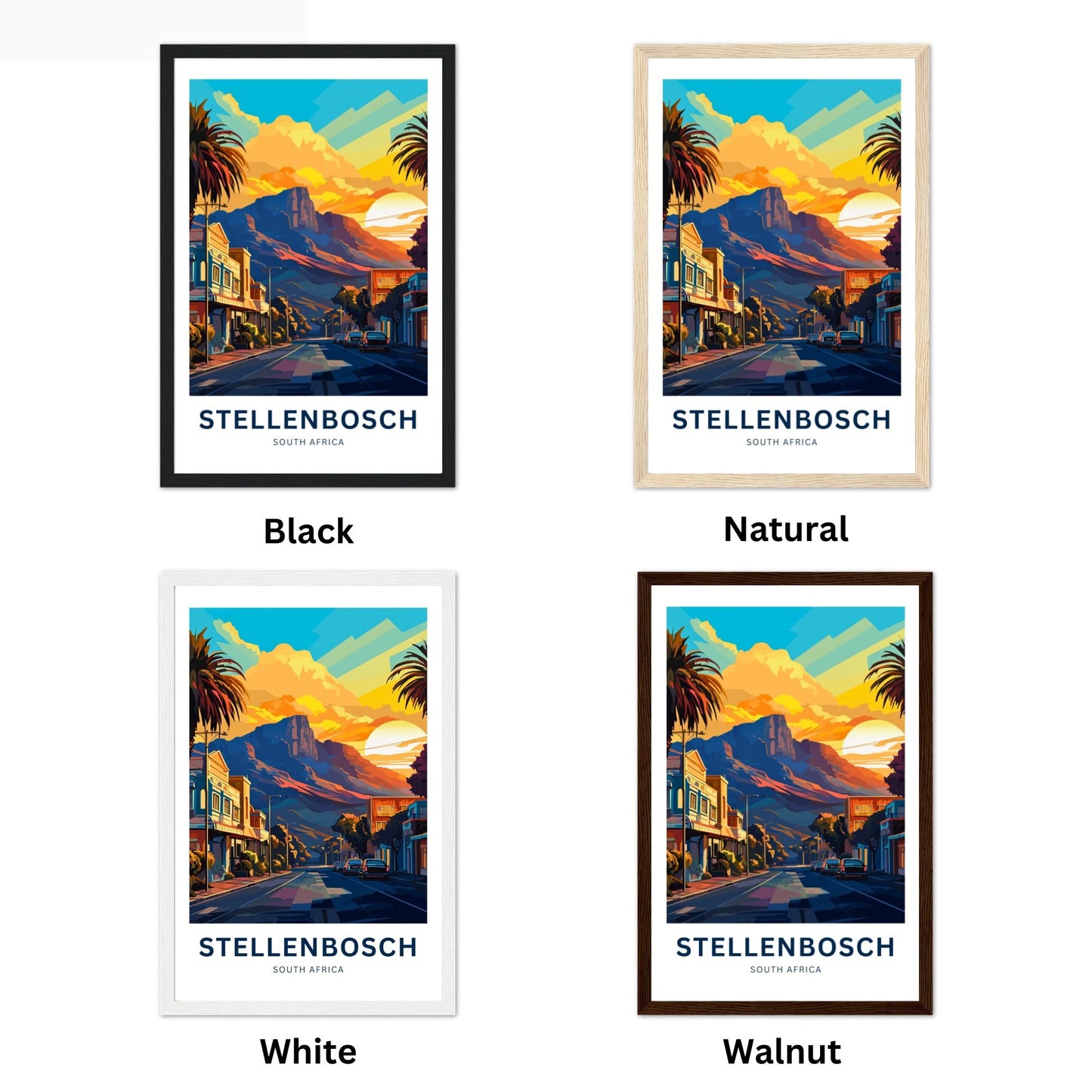 Stellenbosch Travel Poster