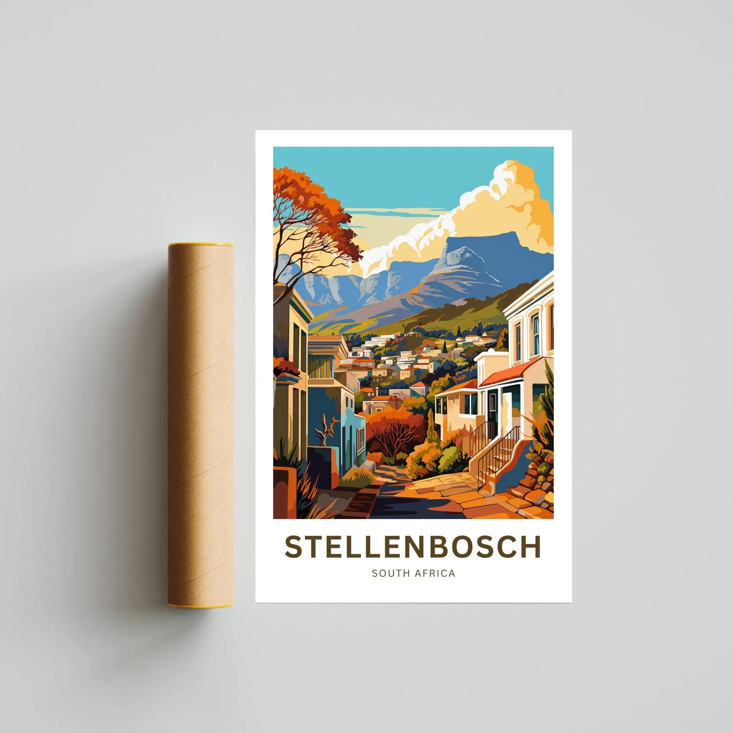 Stellenbosch Travel Poster