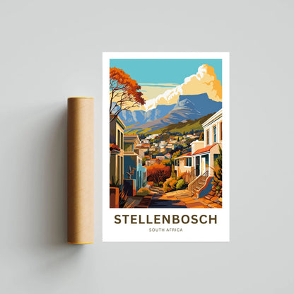 Stellenbosch Travel Poster