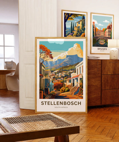 Stellenbosch Travel Poster