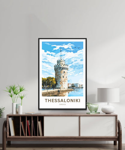 Thessaloniki Travel Poster