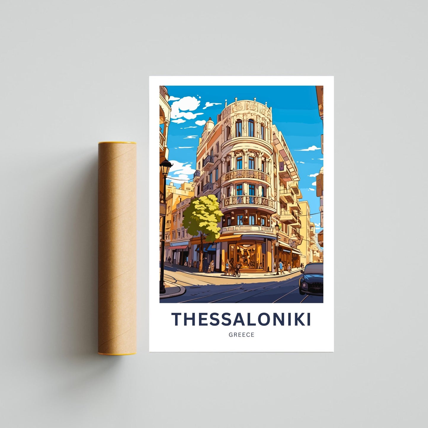 Thessaloniki Travel Poster