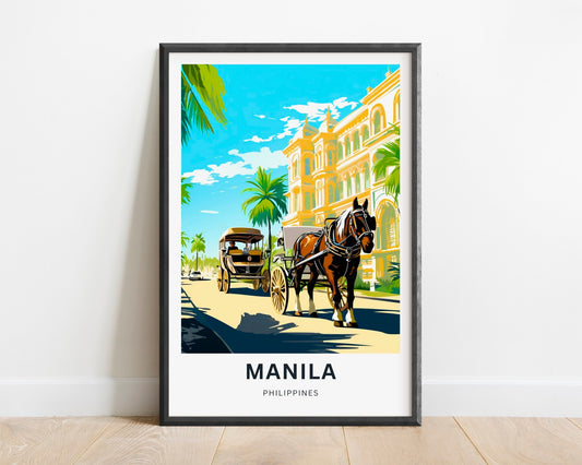 Manila Travel Poster