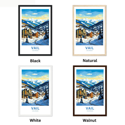 Vail Ski Resort Travel Poster