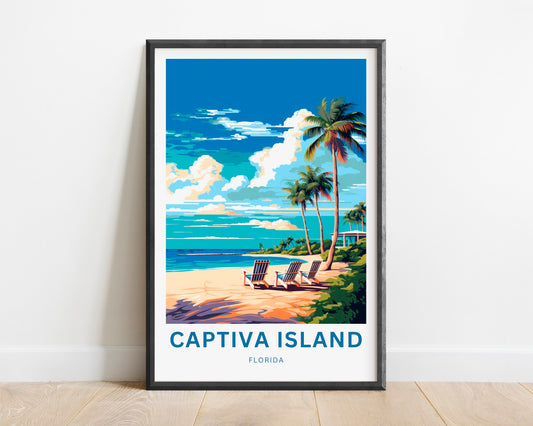 Captiva Island Travel Poster