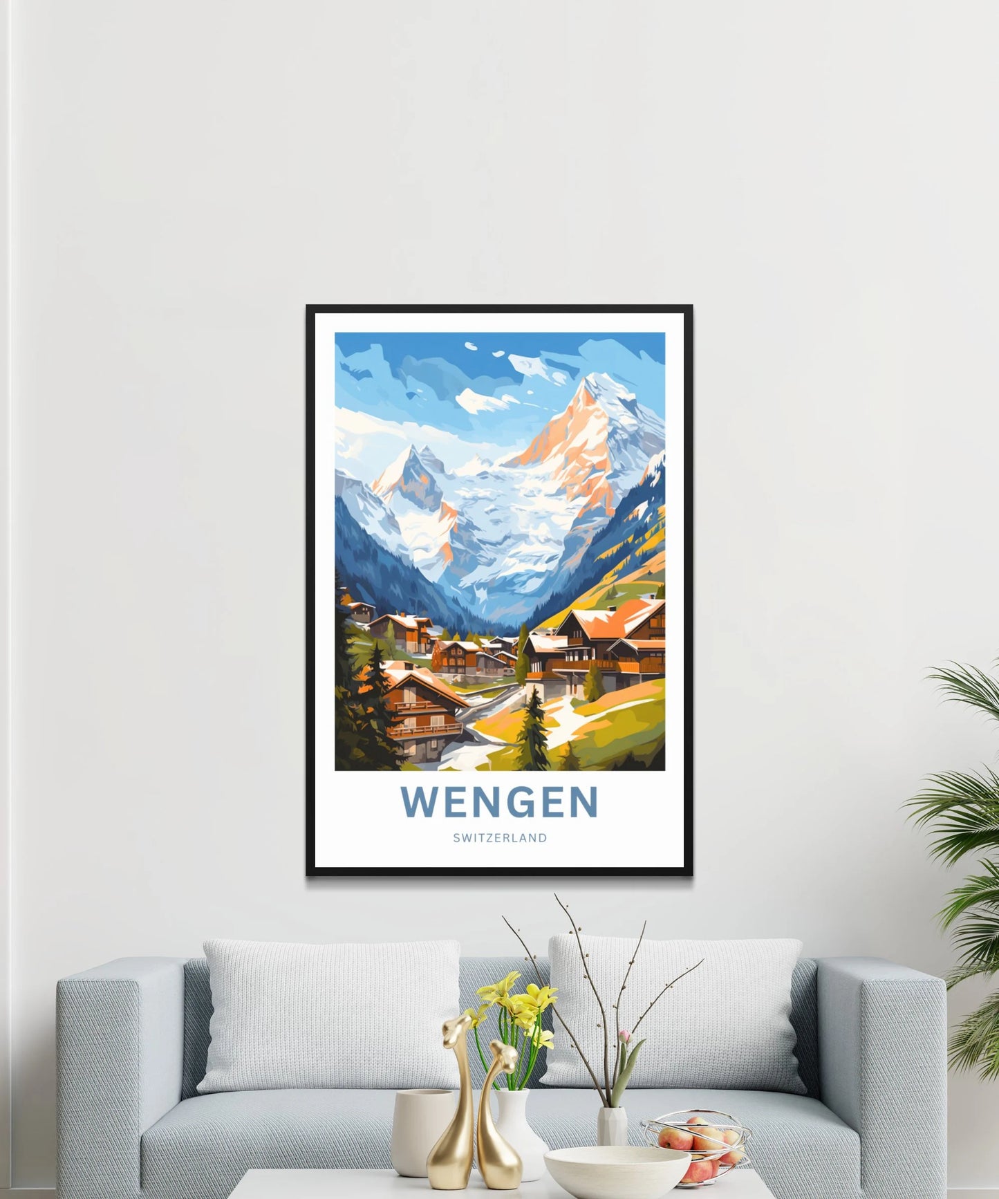 Wengen Travel Poster