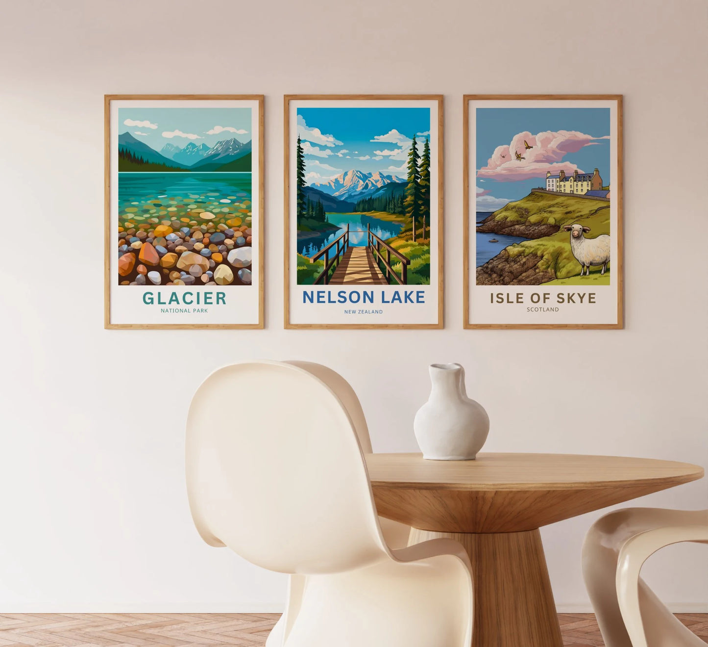 Nelson Lakes Travel Poster