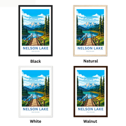 Nelson Lakes Travel Poster