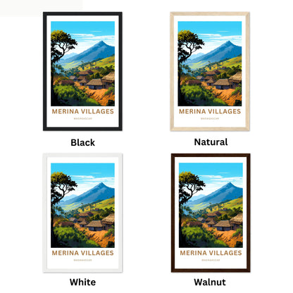 Merina Villages Travel Poster