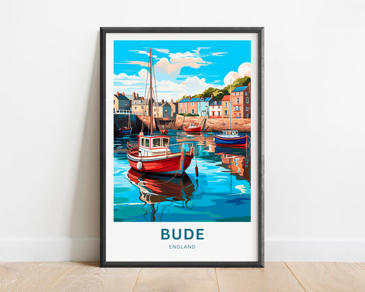 Bude Travel Poster